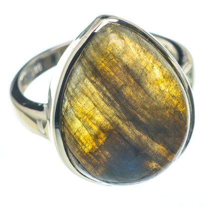 Labradorite Rings handcrafted by Ana Silver Co - RING61225