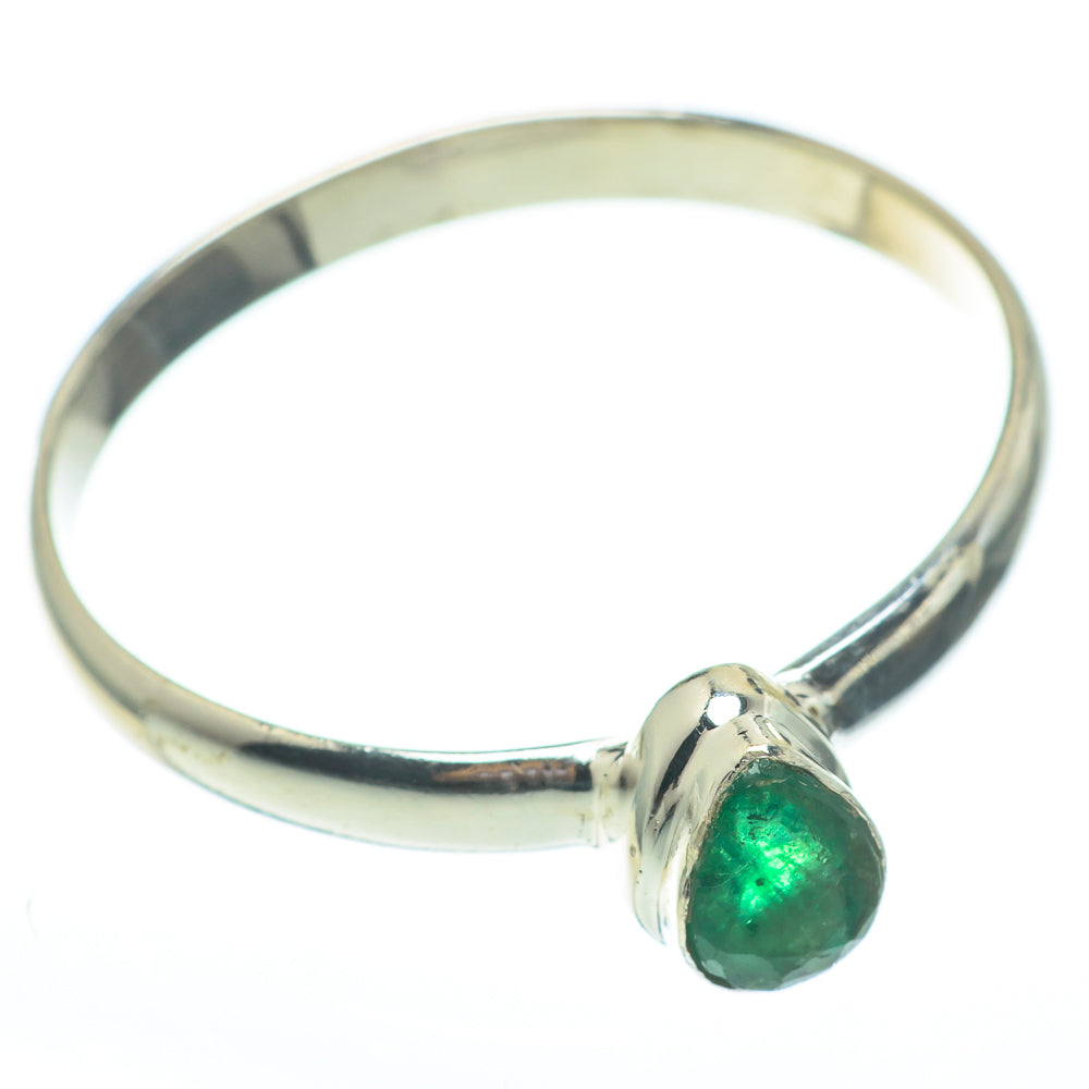 Zambian Emerald Rings handcrafted by Ana Silver Co - RING61227