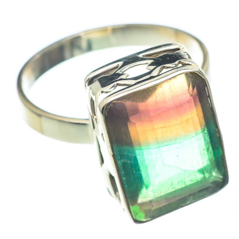 Green Fluorite Rings handcrafted by Ana Silver Co - RING61242