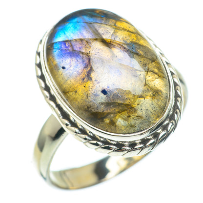 Labradorite Rings handcrafted by Ana Silver Co - RING61247