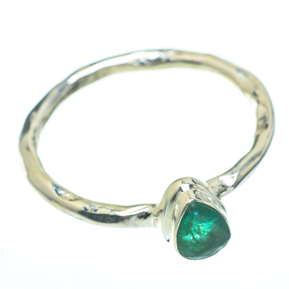 Zambian Emerald Rings handcrafted by Ana Silver Co - RING61250