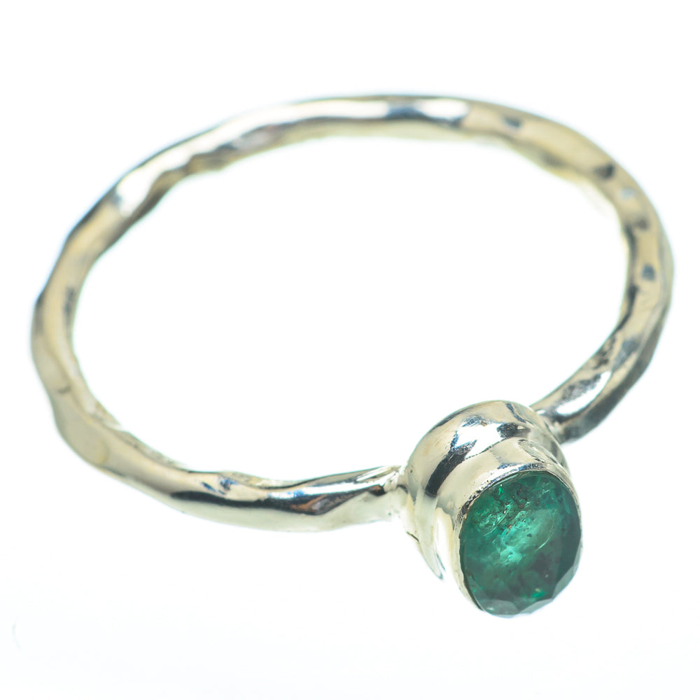 Zambian Emerald Rings handcrafted by Ana Silver Co - RING61251