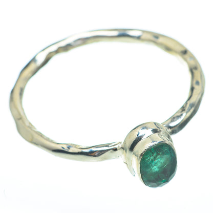 Zambian Emerald Rings handcrafted by Ana Silver Co - RING61251