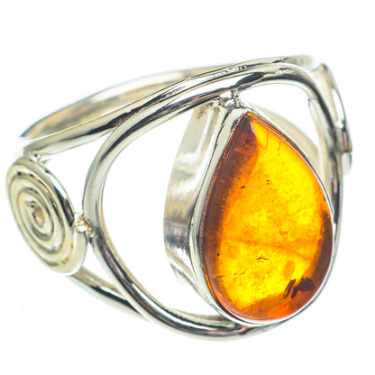 Baltic Amber Rings handcrafted by Ana Silver Co - RING61253
