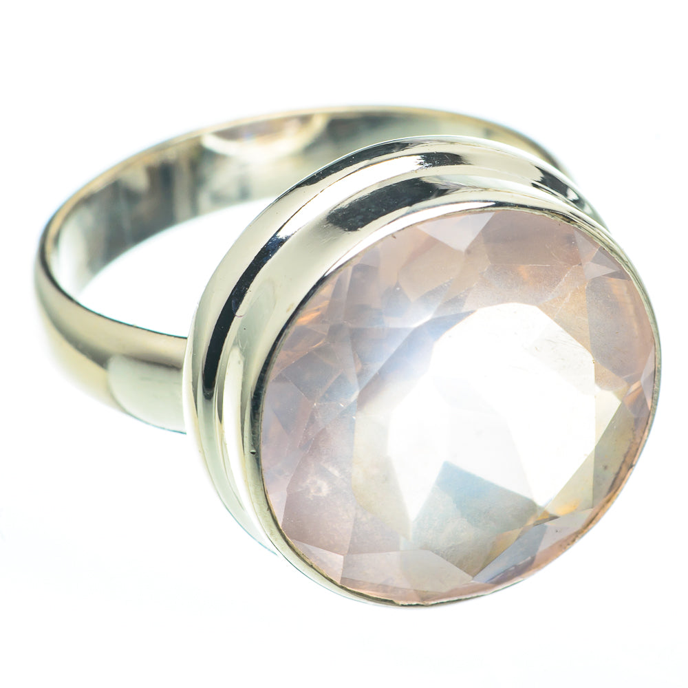 Rose Quartz Rings handcrafted by Ana Silver Co - RING61254