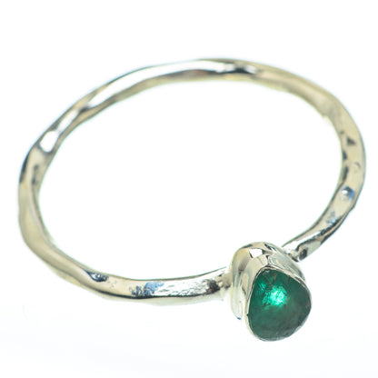 Zambian Emerald Rings handcrafted by Ana Silver Co - RING61267