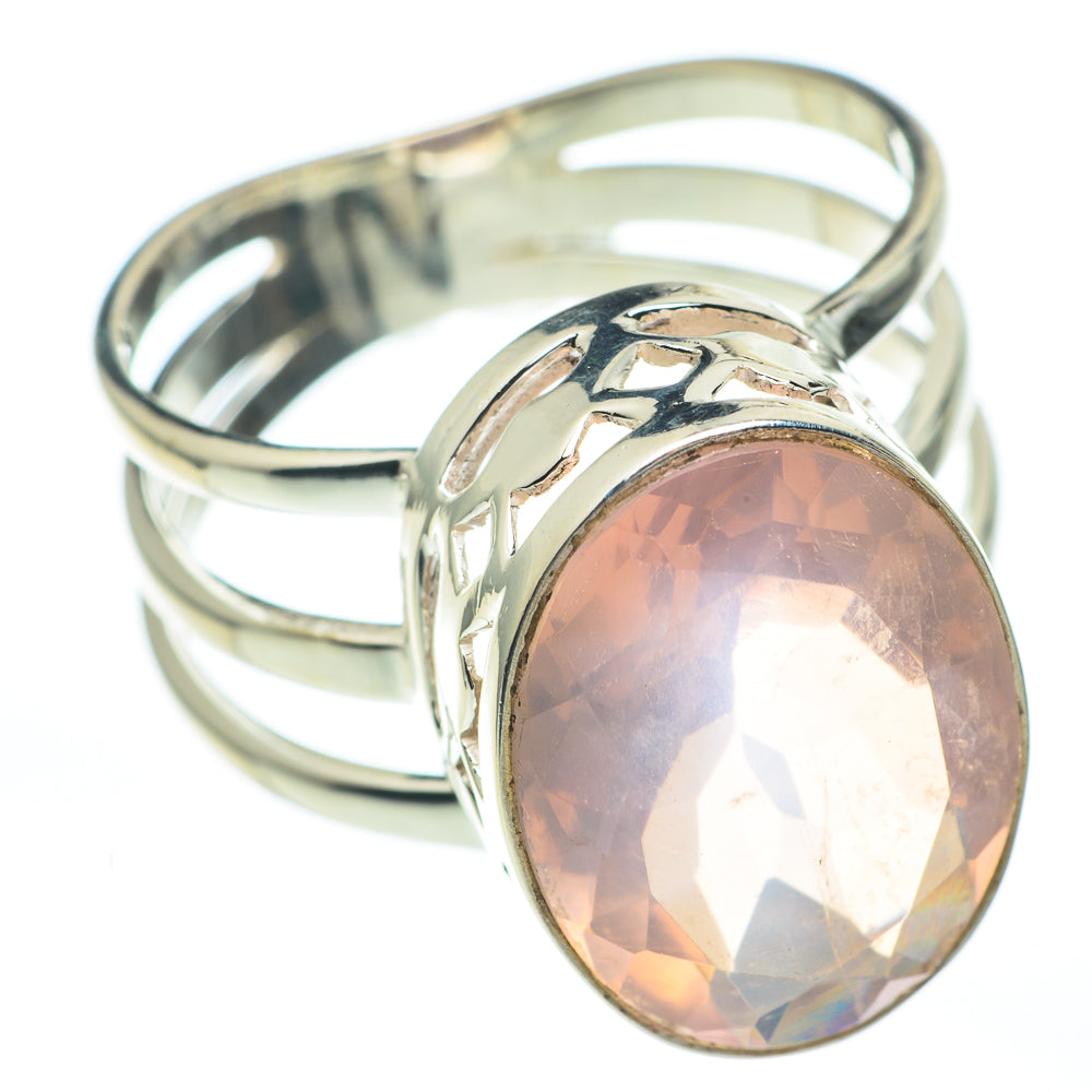 Rose Quartz Rings handcrafted by Ana Silver Co - RING61271