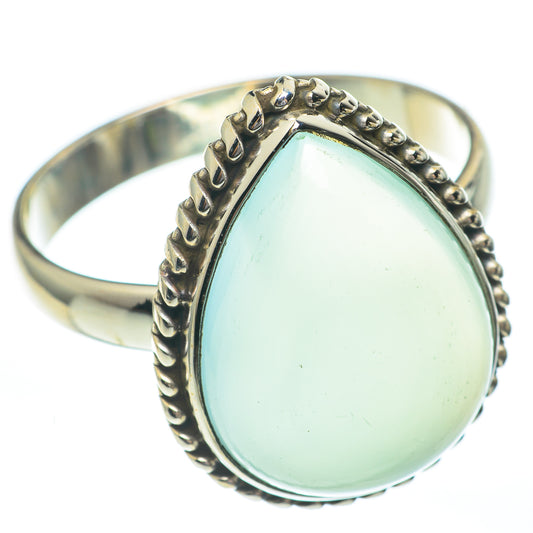 Aqua Chalcedony Rings handcrafted by Ana Silver Co - RING61283