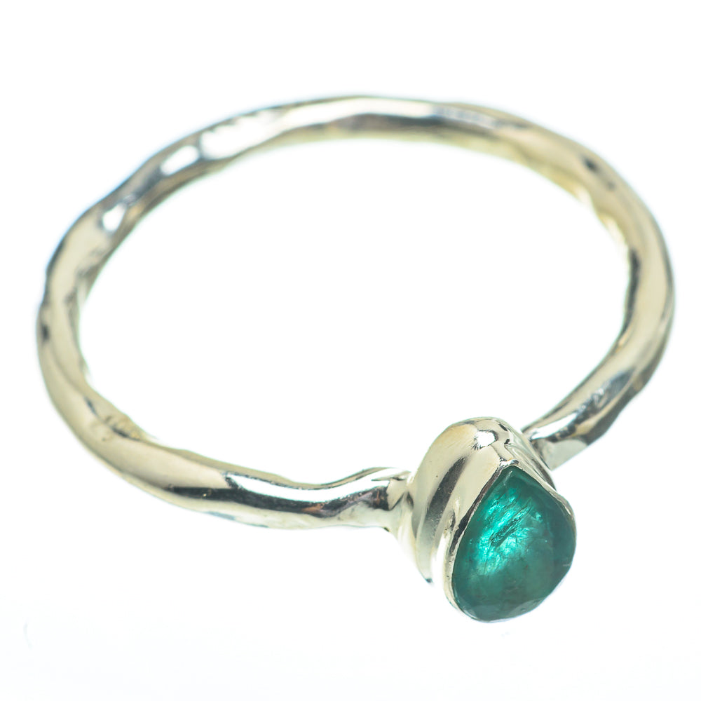 Zambian Emerald Rings handcrafted by Ana Silver Co - RING61284