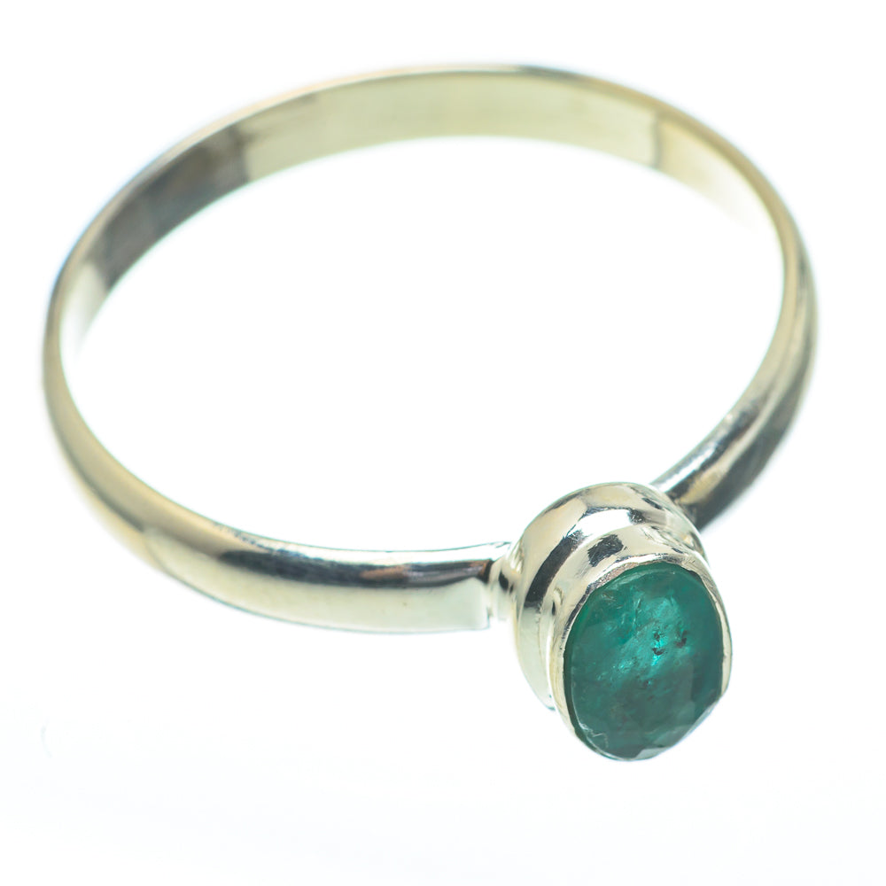 Zambian Emerald Rings handcrafted by Ana Silver Co - RING61286