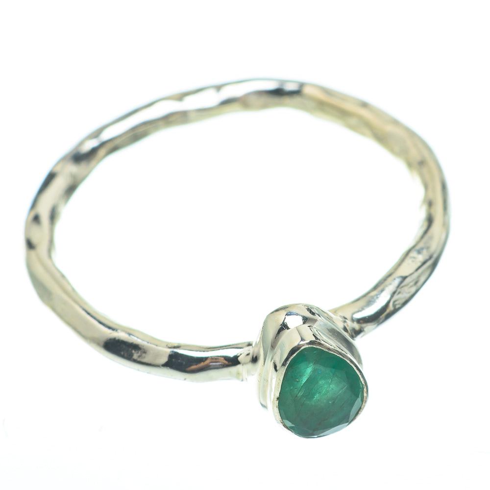 Zambian Emerald Rings handcrafted by Ana Silver Co - RING61300