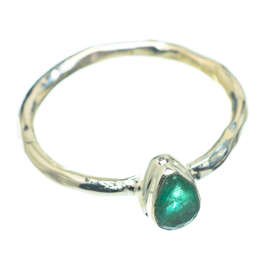 Zambian Emerald Rings handcrafted by Ana Silver Co - RING61314