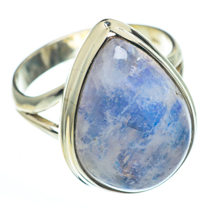 Rainbow Moonstone Rings handcrafted by Ana Silver Co - RING61332
