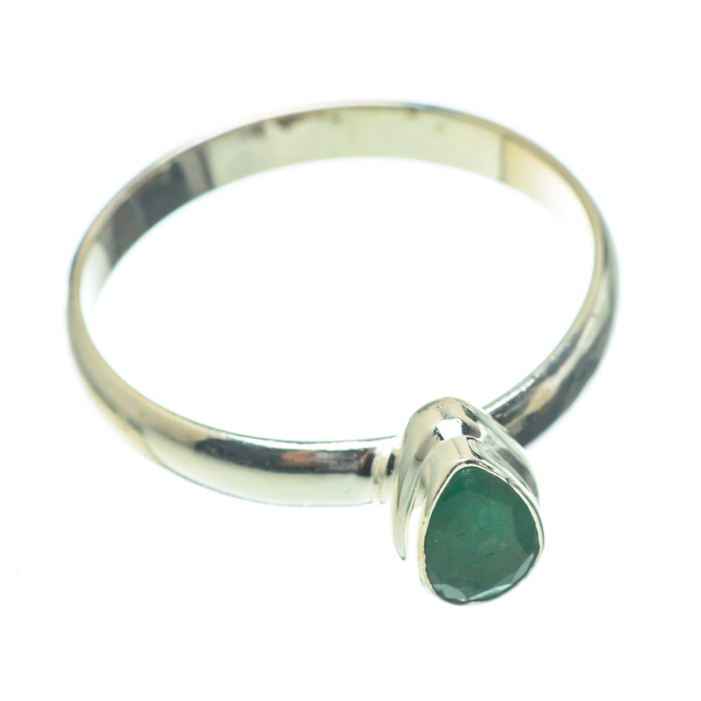Zambian Emerald Rings handcrafted by Ana Silver Co - RING61335