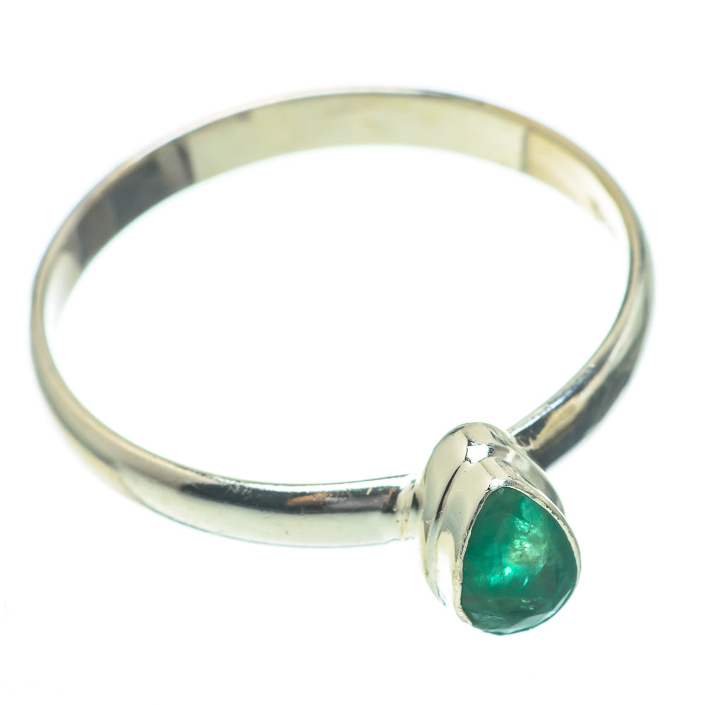 Zambian Emerald Rings handcrafted by Ana Silver Co - RING61345