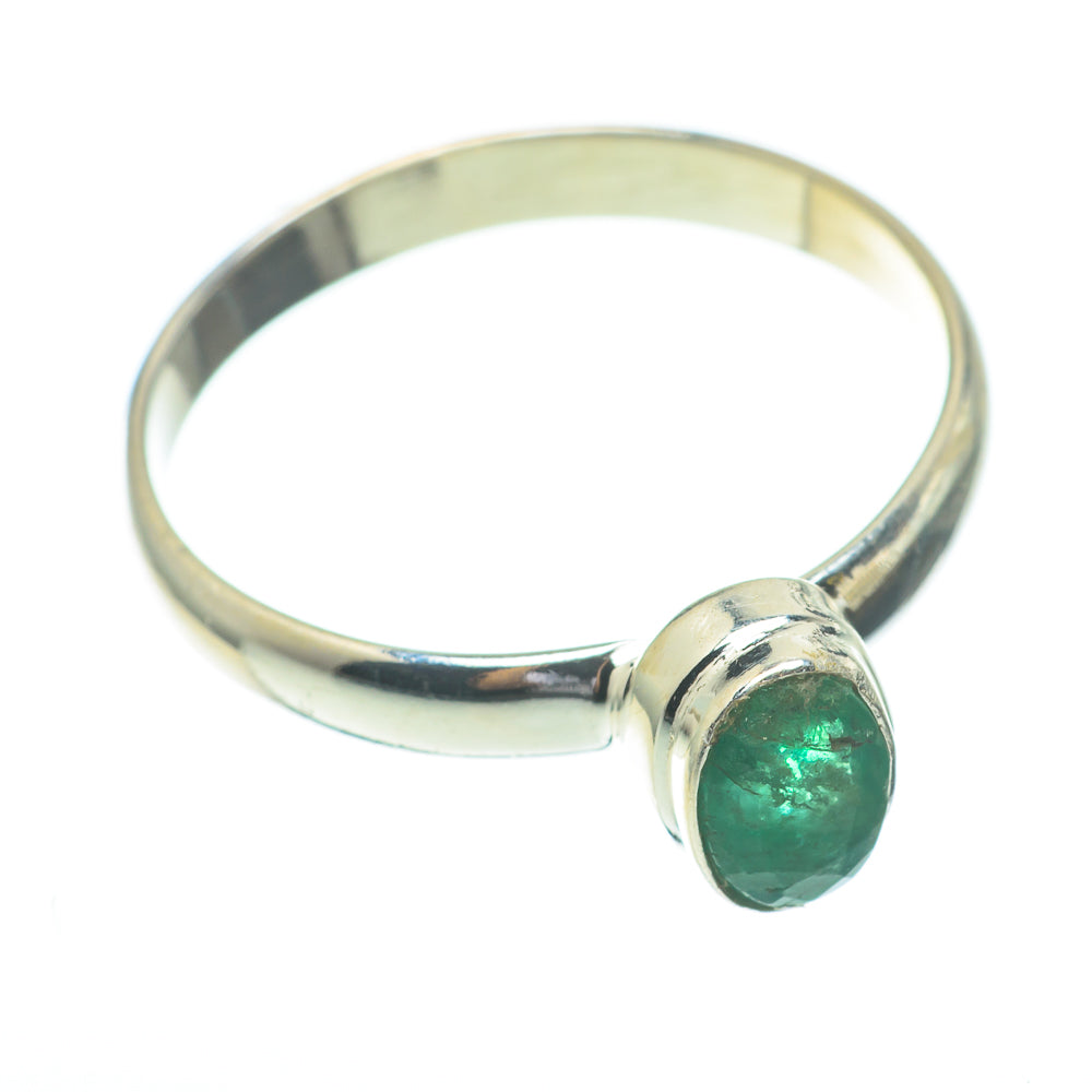 Zambian Emerald Rings handcrafted by Ana Silver Co - RING61347