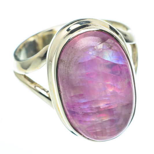 Pink Moonstone Rings handcrafted by Ana Silver Co - RING61348