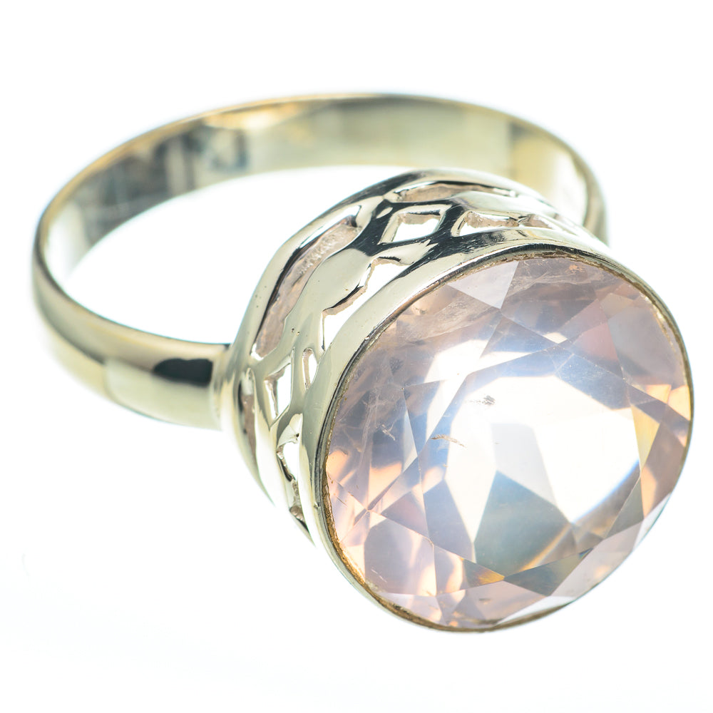 Rose Quartz Rings handcrafted by Ana Silver Co - RING61357
