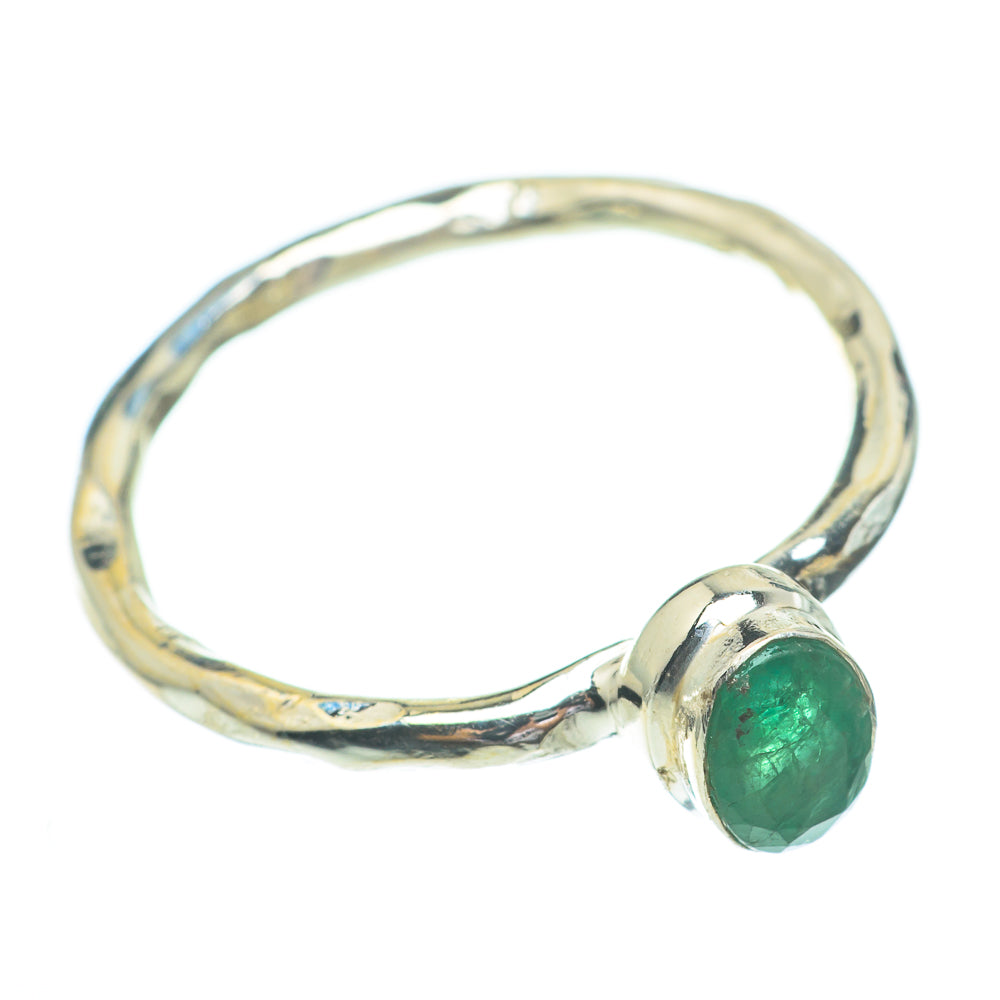 Zambian Emerald Rings handcrafted by Ana Silver Co - RING61361