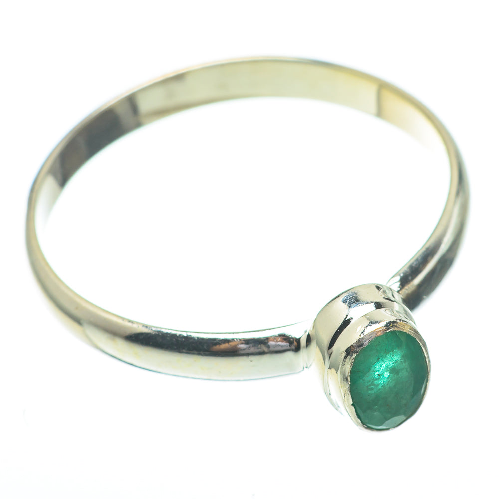 Zambian Emerald Rings handcrafted by Ana Silver Co - RING61364