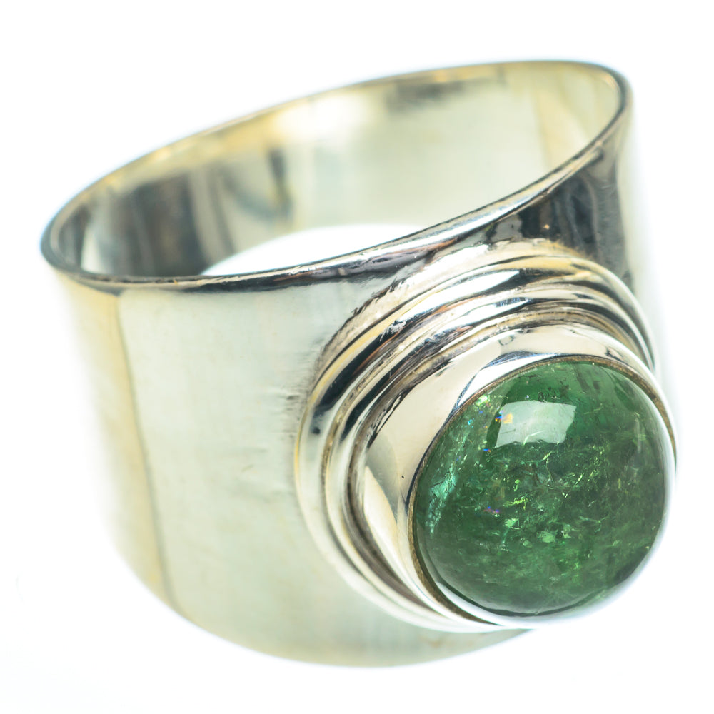 Green Tourmaline Rings handcrafted by Ana Silver Co - RING61375