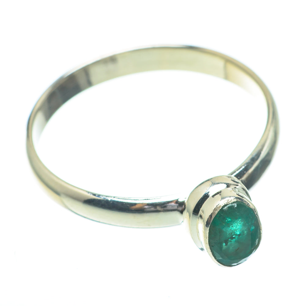 Zambian Emerald Rings handcrafted by Ana Silver Co - RING61376