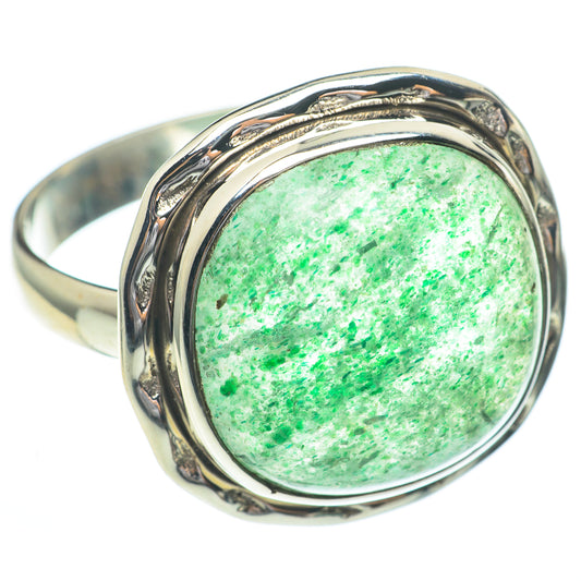 Green Aventurine Rings handcrafted by Ana Silver Co - RING61380