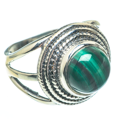 Malachite Rings handcrafted by Ana Silver Co - RING61387