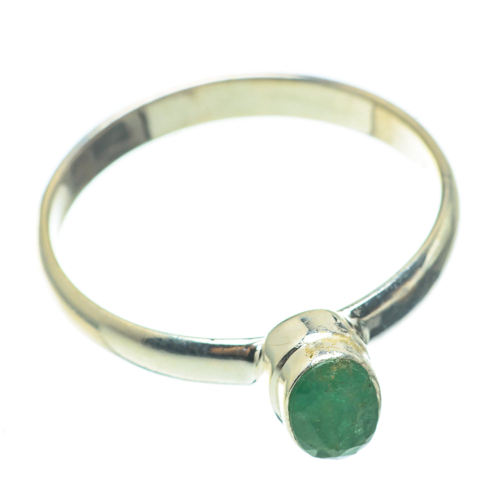 Zambian Emerald Rings handcrafted by Ana Silver Co - RING61388