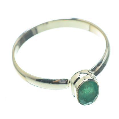 Zambian Emerald Rings handcrafted by Ana Silver Co - RING61391