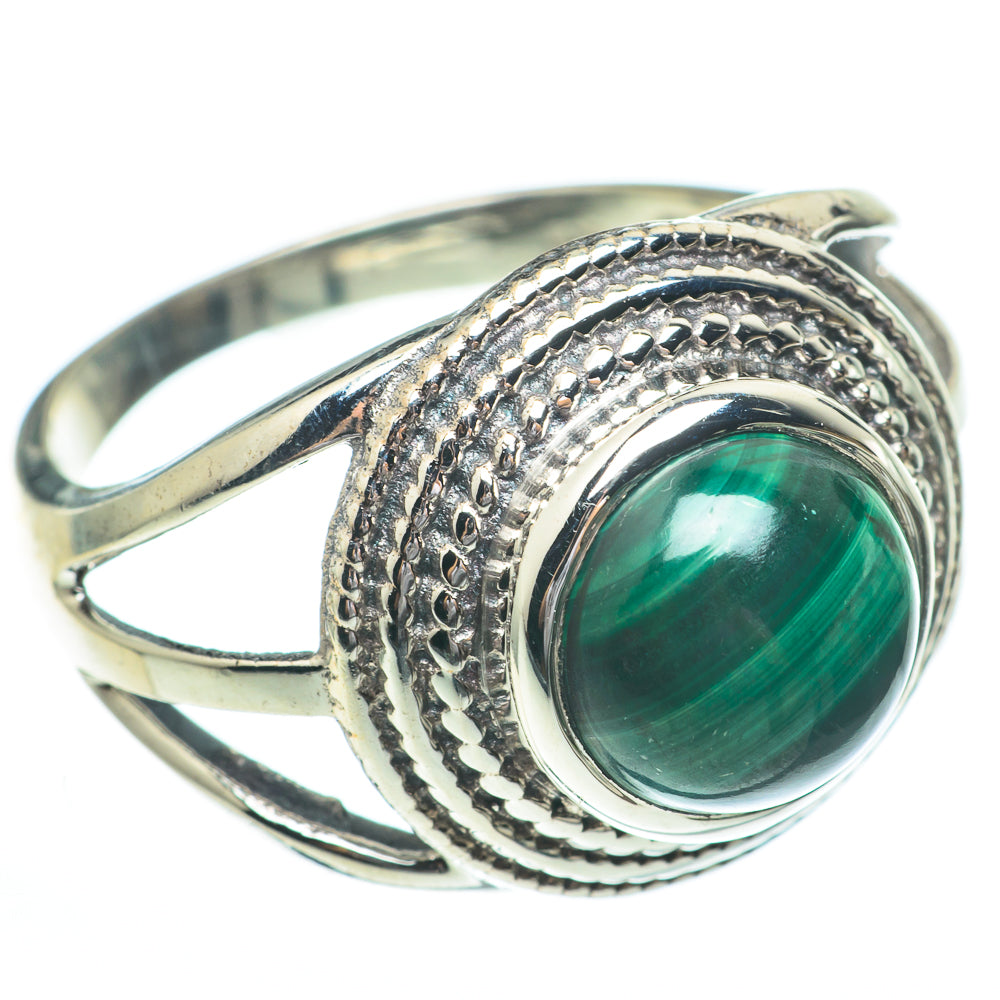 Malachite Rings handcrafted by Ana Silver Co - RING61392