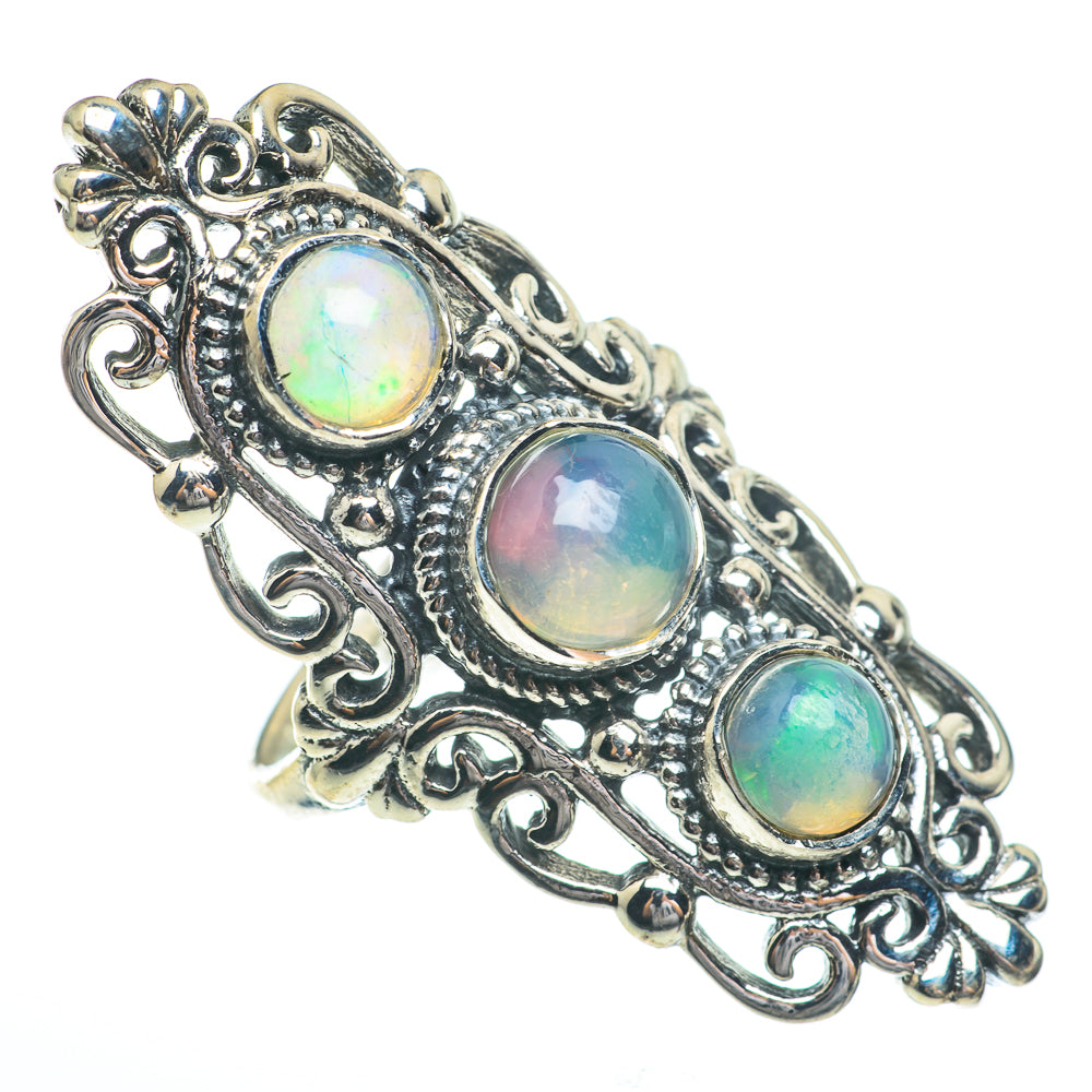 Ethiopian Opal Rings handcrafted by Ana Silver Co - RING61417