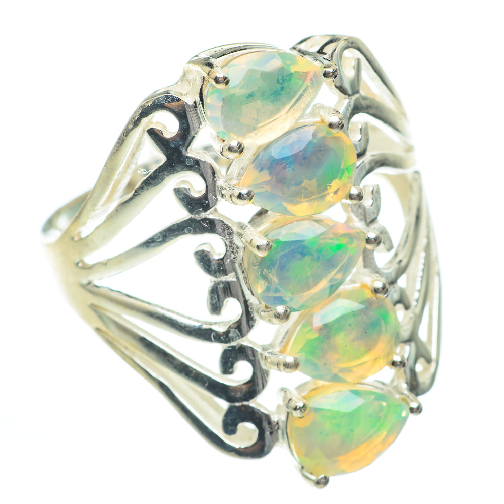 Ethiopian Opal Rings handcrafted by Ana Silver Co - RING61418
