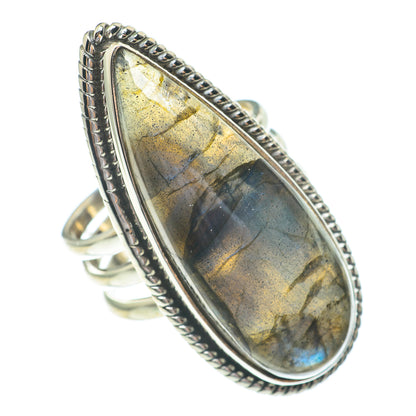 Labradorite Rings handcrafted by Ana Silver Co - RING61421