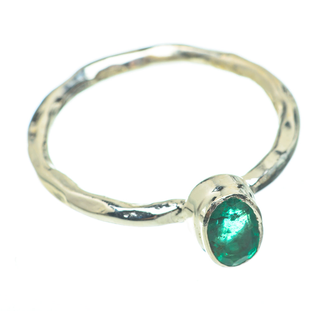 Zambian Emerald Rings handcrafted by Ana Silver Co - RING61426