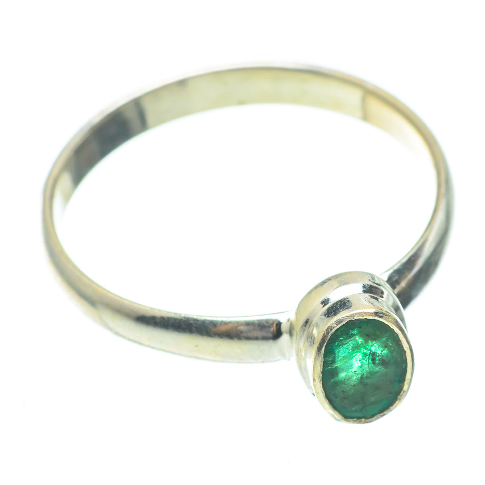 Zambian Emerald Rings handcrafted by Ana Silver Co - RING61427