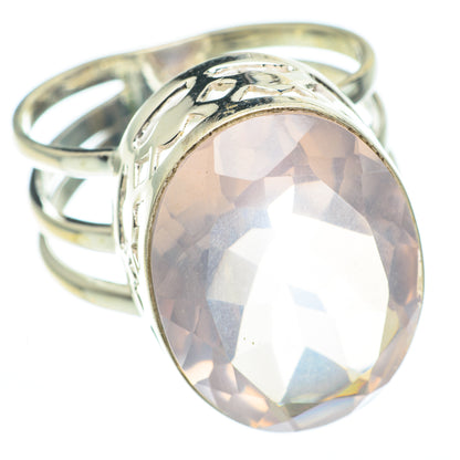 Rose Quartz Rings handcrafted by Ana Silver Co - RING61435