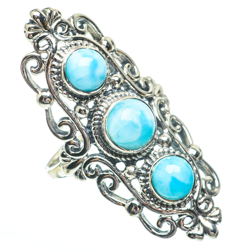 Larimar Rings handcrafted by Ana Silver Co - RING61450