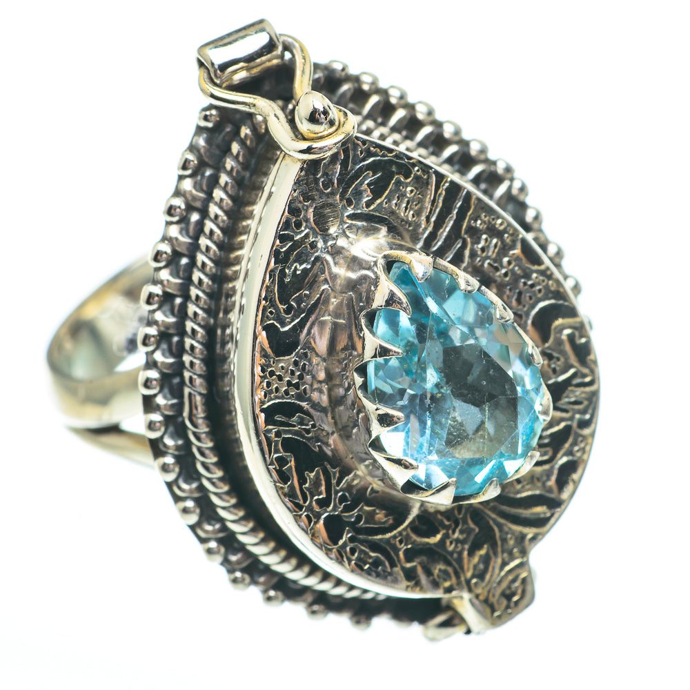 Blue Topaz Rings handcrafted by Ana Silver Co - RING61451