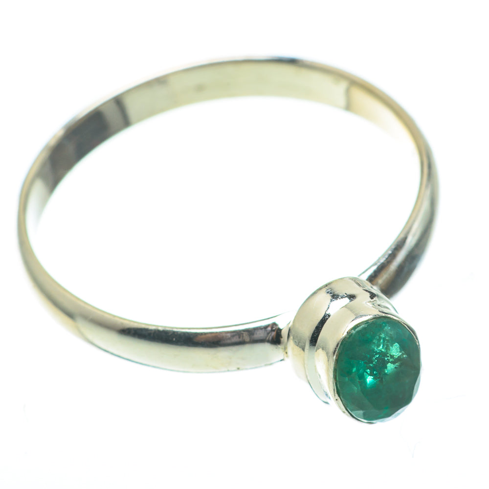 Zambian Emerald Rings handcrafted by Ana Silver Co - RING61452