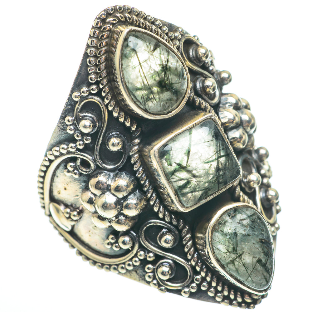 Tourmalinated Quartz Rings handcrafted by Ana Silver Co - RING61466