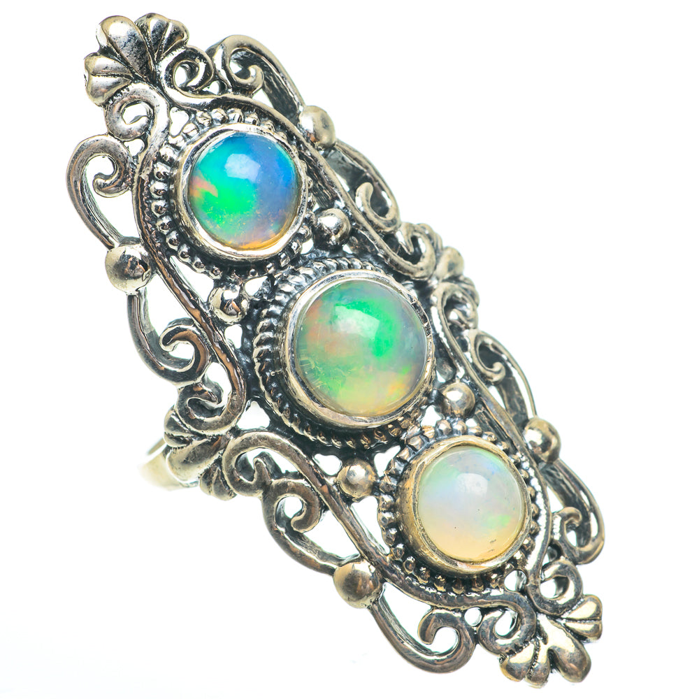 Ethiopian Opal Rings handcrafted by Ana Silver Co - RING61468