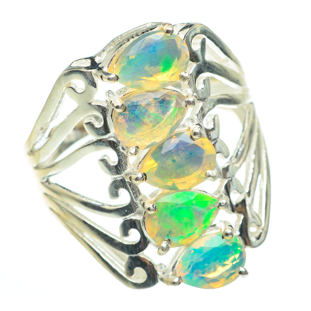 Ethiopian Opal Rings handcrafted by Ana Silver Co - RING61469