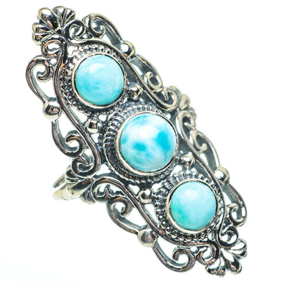 Larimar Rings handcrafted by Ana Silver Co - RING61474