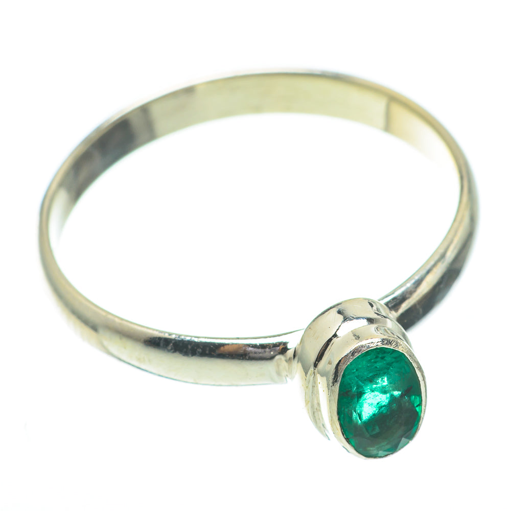 Zambian Emerald Rings handcrafted by Ana Silver Co - RING61479