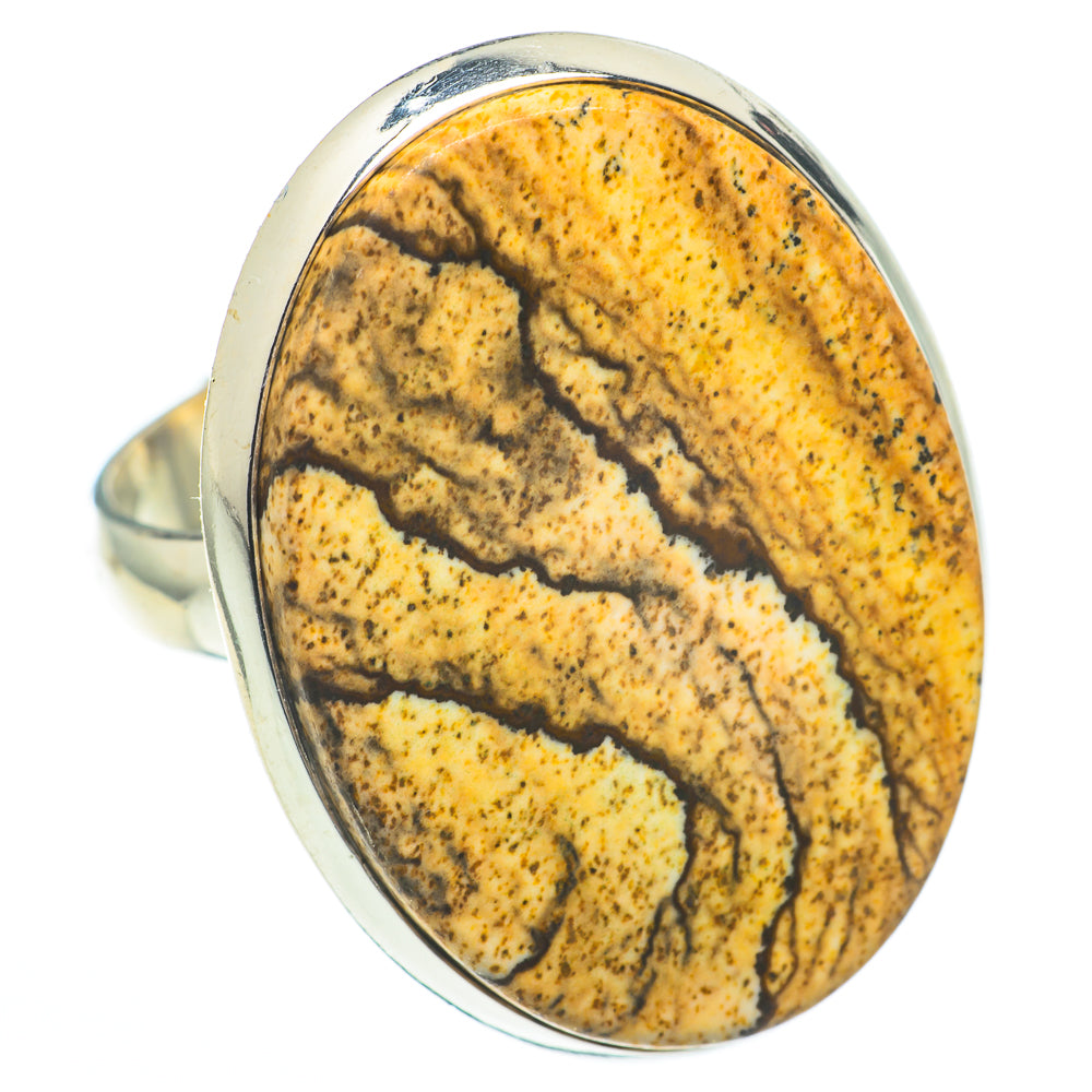 Picture Jasper Rings handcrafted by Ana Silver Co - RING61481