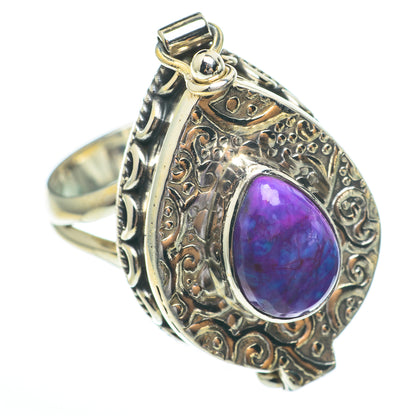 Purple Copper Composite Turquoise Rings handcrafted by Ana Silver Co - RING61485
