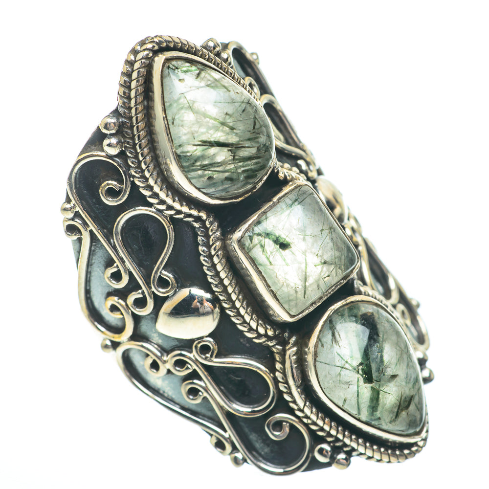 Tourmalinated Quartz Rings handcrafted by Ana Silver Co - RING61486