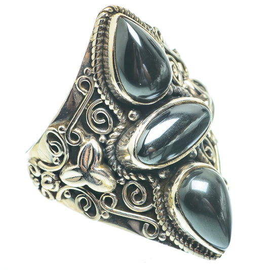 Hematite Rings handcrafted by Ana Silver Co - RING61491