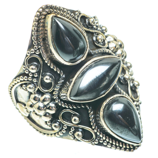 Hematite Rings handcrafted by Ana Silver Co - RING61492